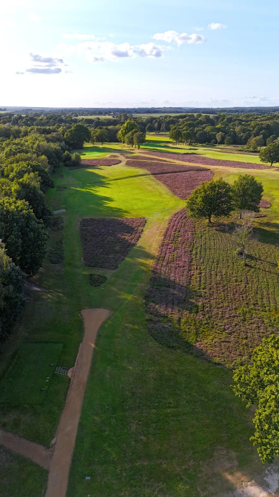 Golf course aerial photography example