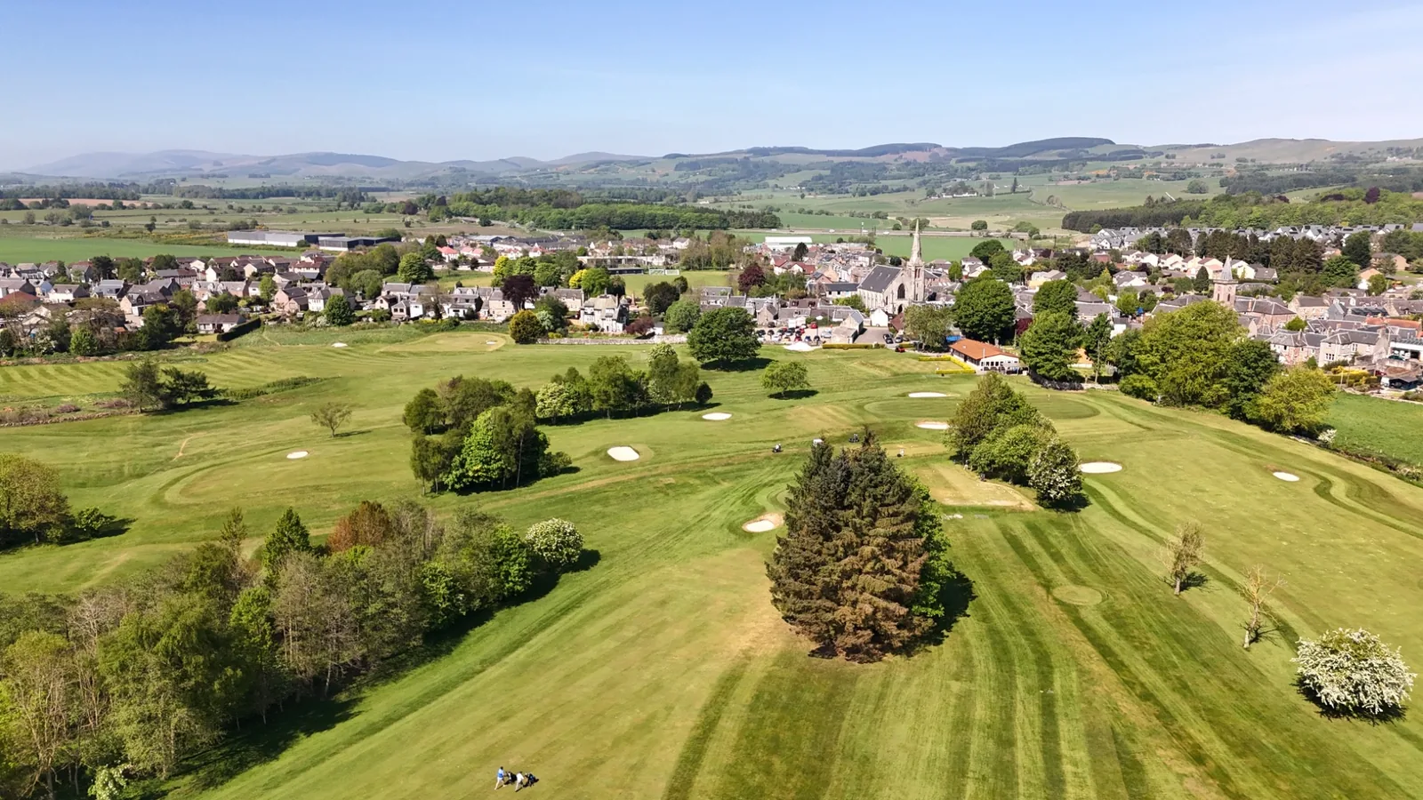 Aerial photography at Milnathort Golf Club